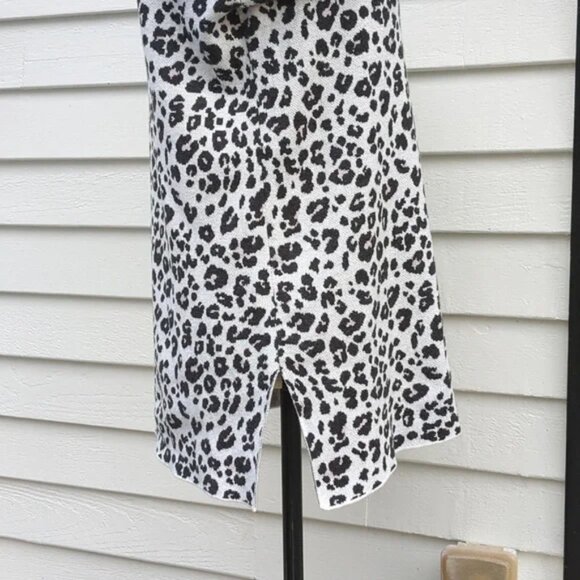 Loft Mock Neck Animal Print Tunic Sweater - Picture 4 of 13